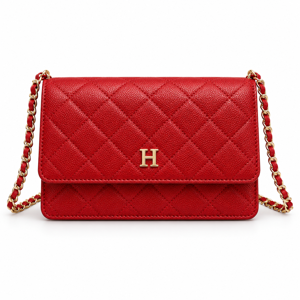 Classic Quilted Wallet-On-Chain Purse