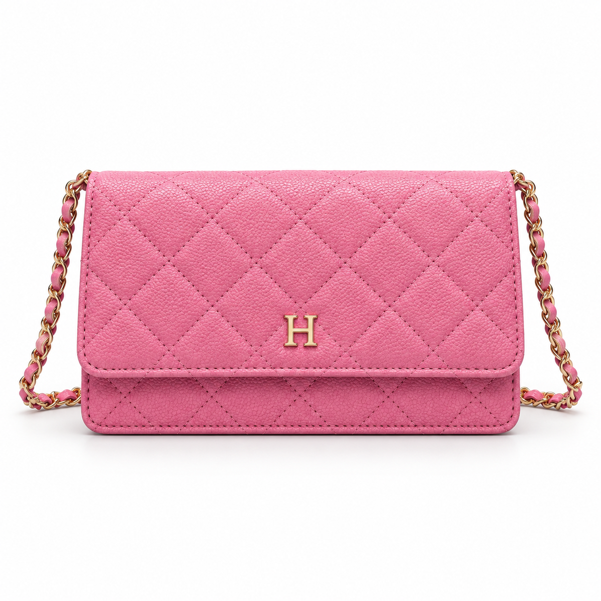 Classic Quilted Wallet-On-Chain Purse
