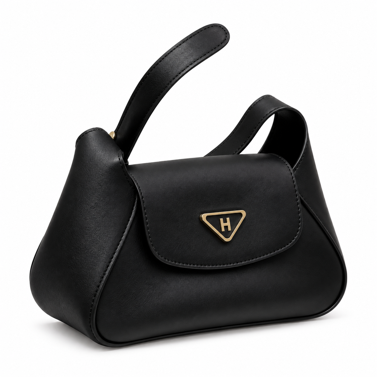 Leather Medium Moon Hobo Bag