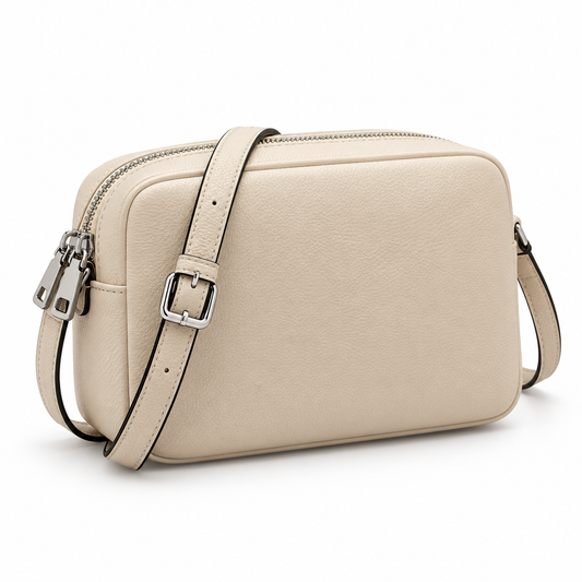 Brick Double-Zip Crossbody Bag