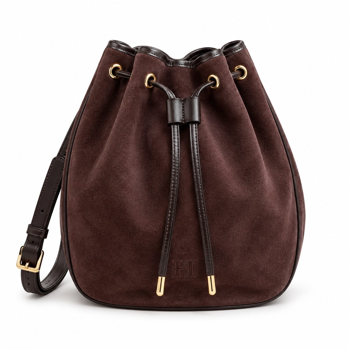 Suede Ana Medium Bucket Bag