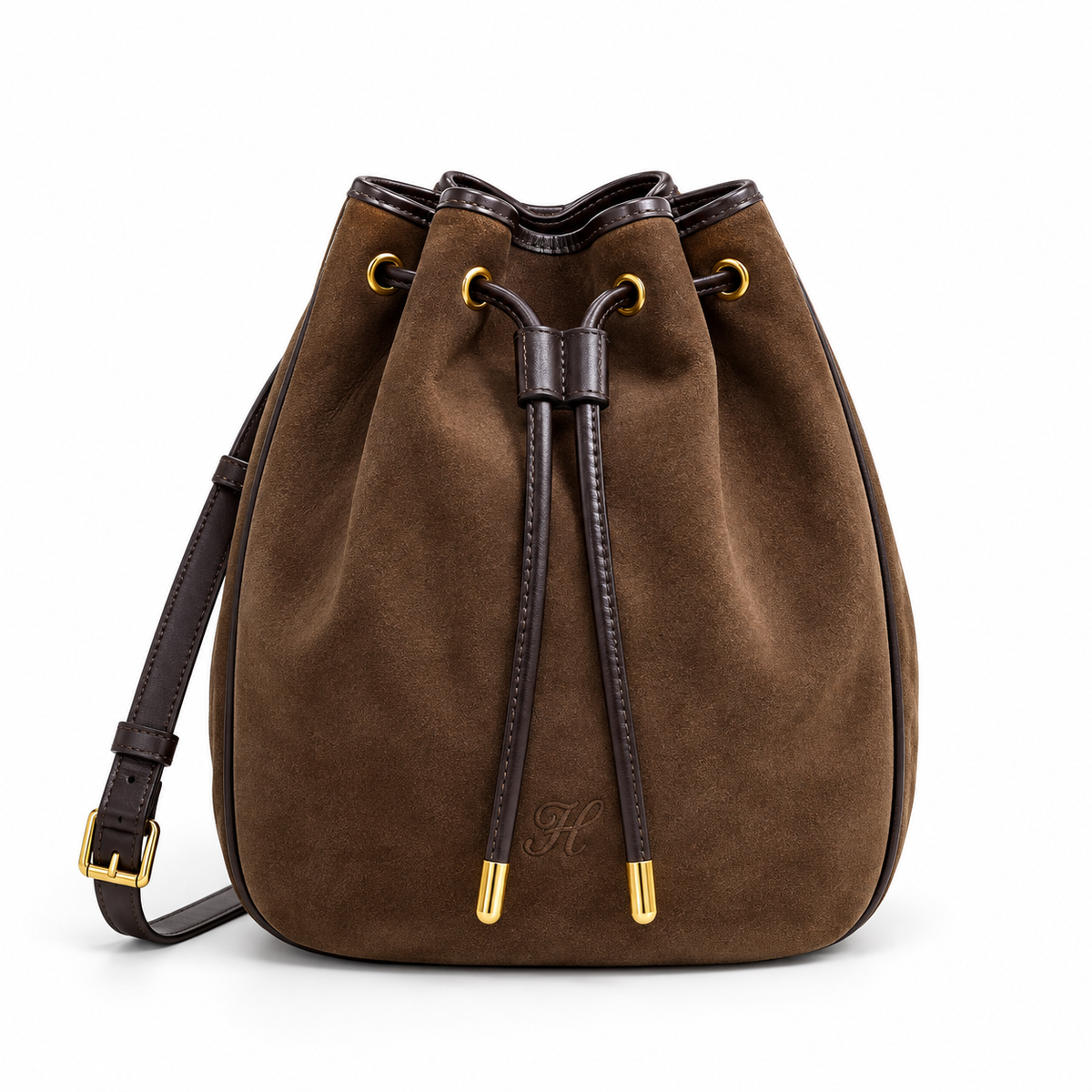 Suede Ana Medium Bucket Bag