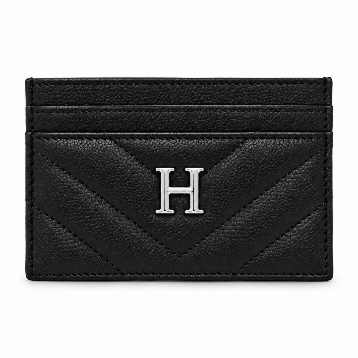 Chevron Leather Card Holder