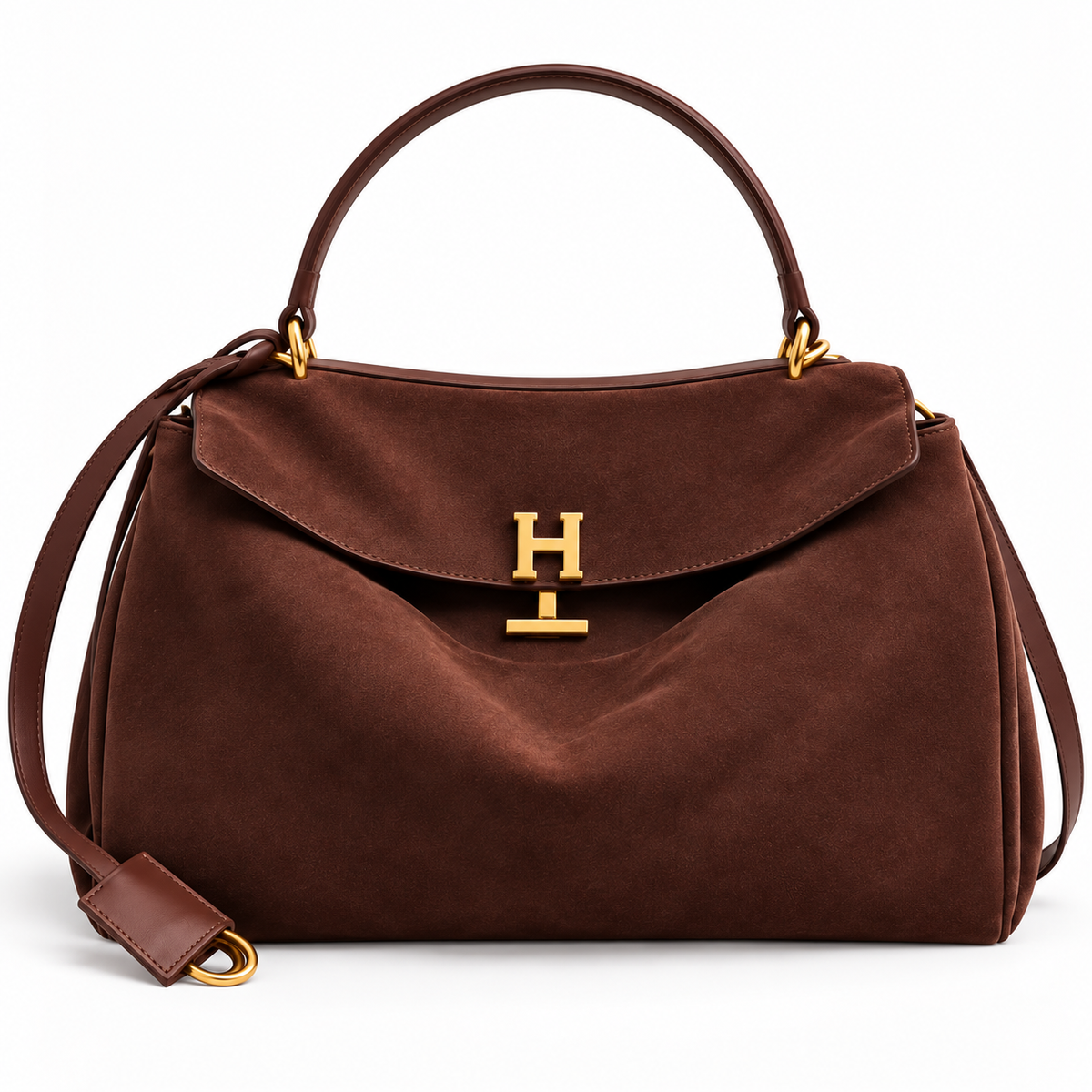 Slouchy Riding Bag - Suede