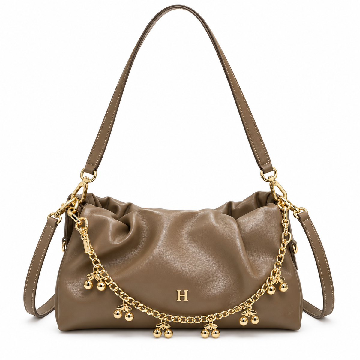 Ruching Charms Bag