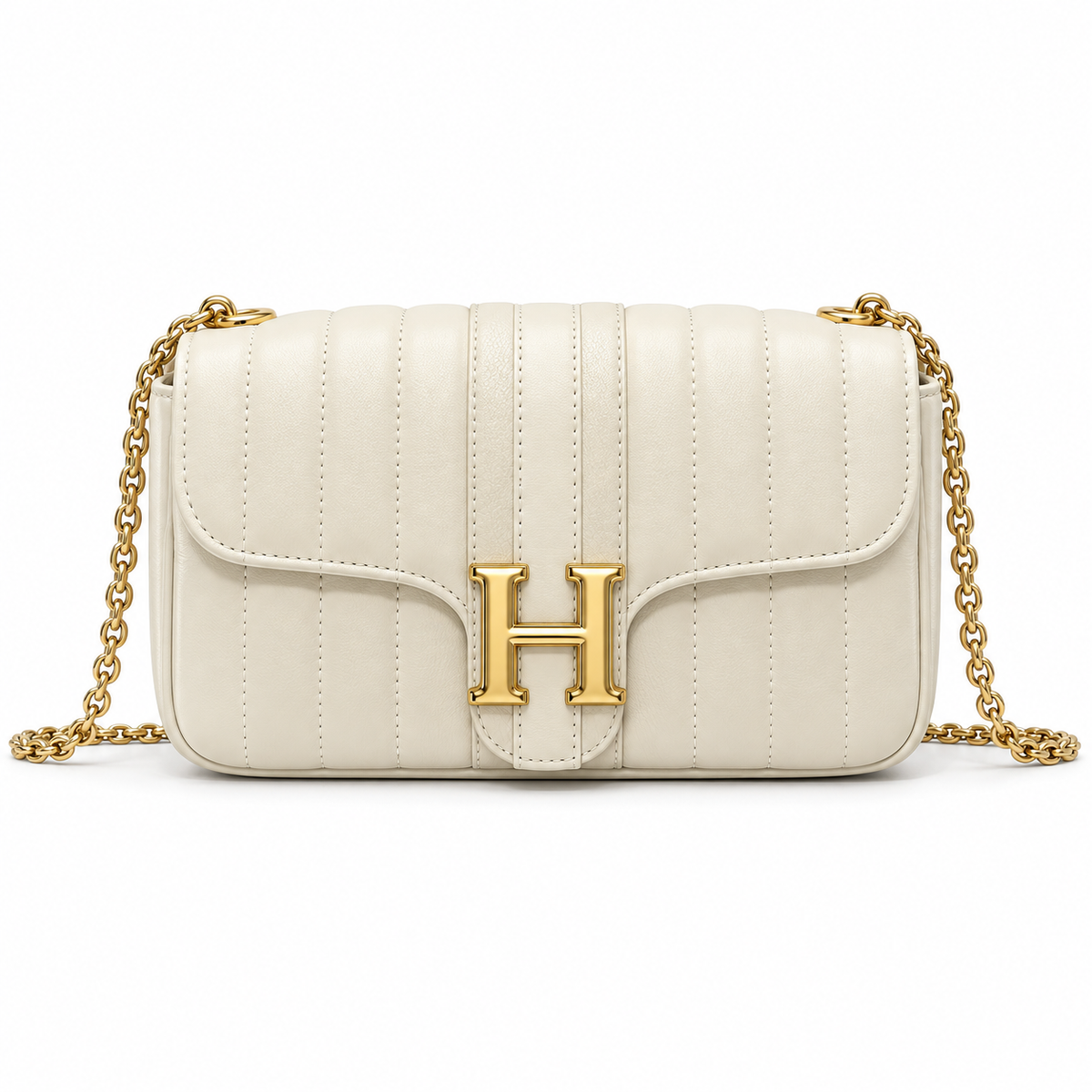 Leather Striped Purse
