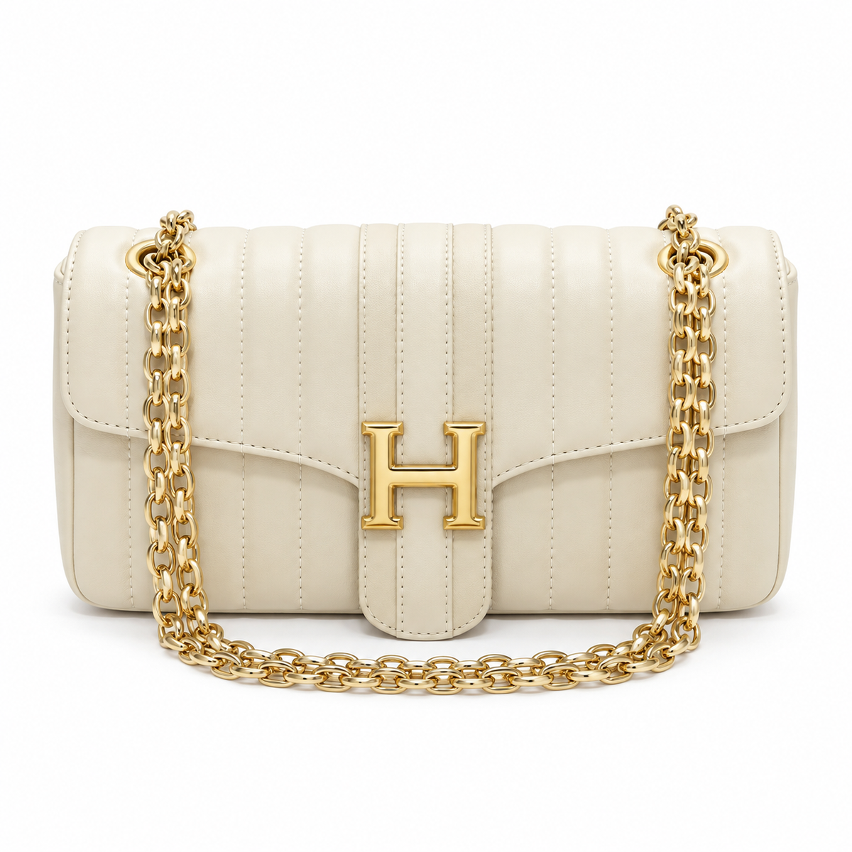 Leather Striped Purse