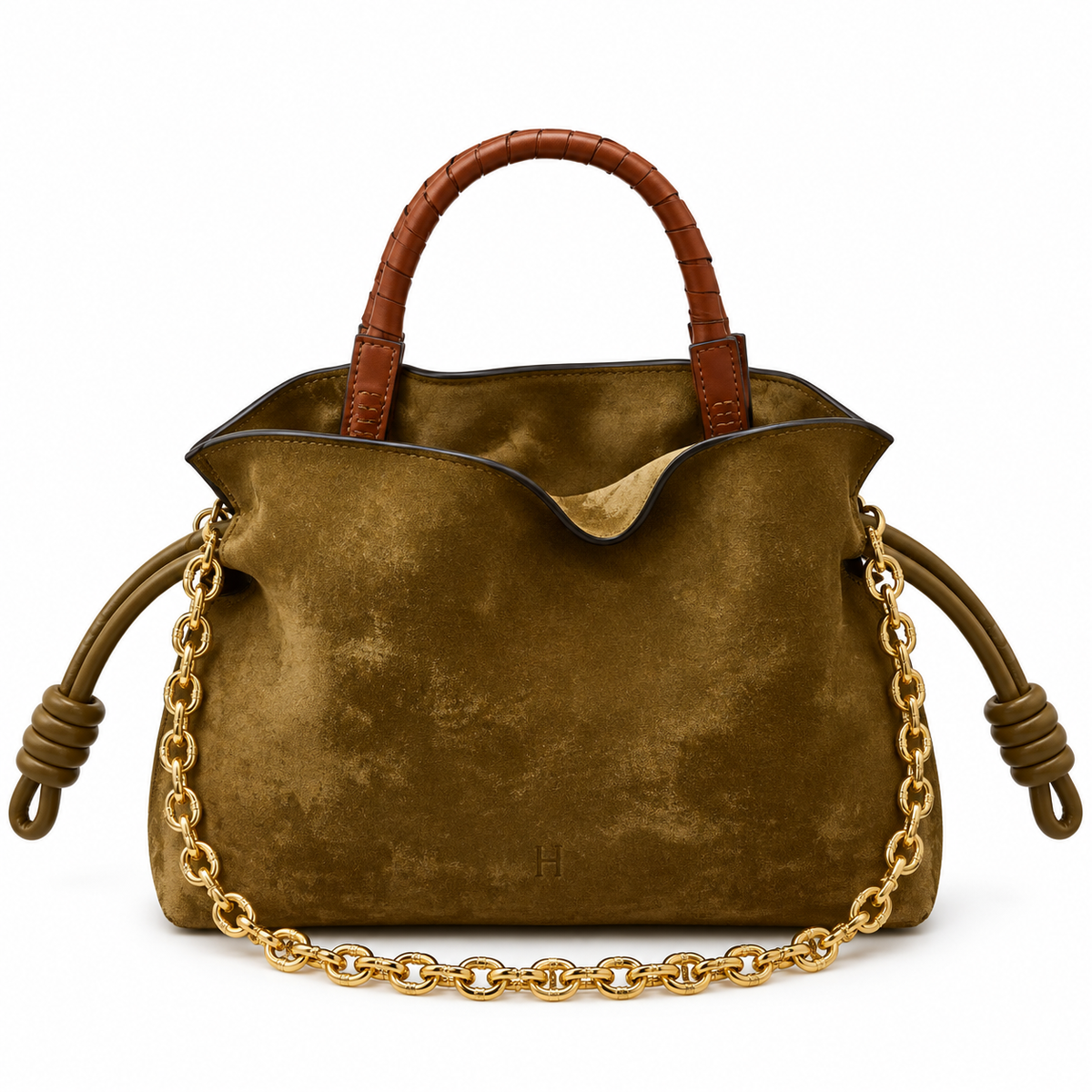 Mini Suede Flamingo Bag