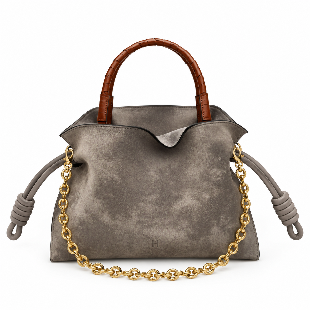 Mini Suede Flamingo Bag