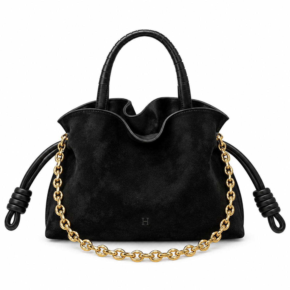 Mini Suede Flamingo Bag