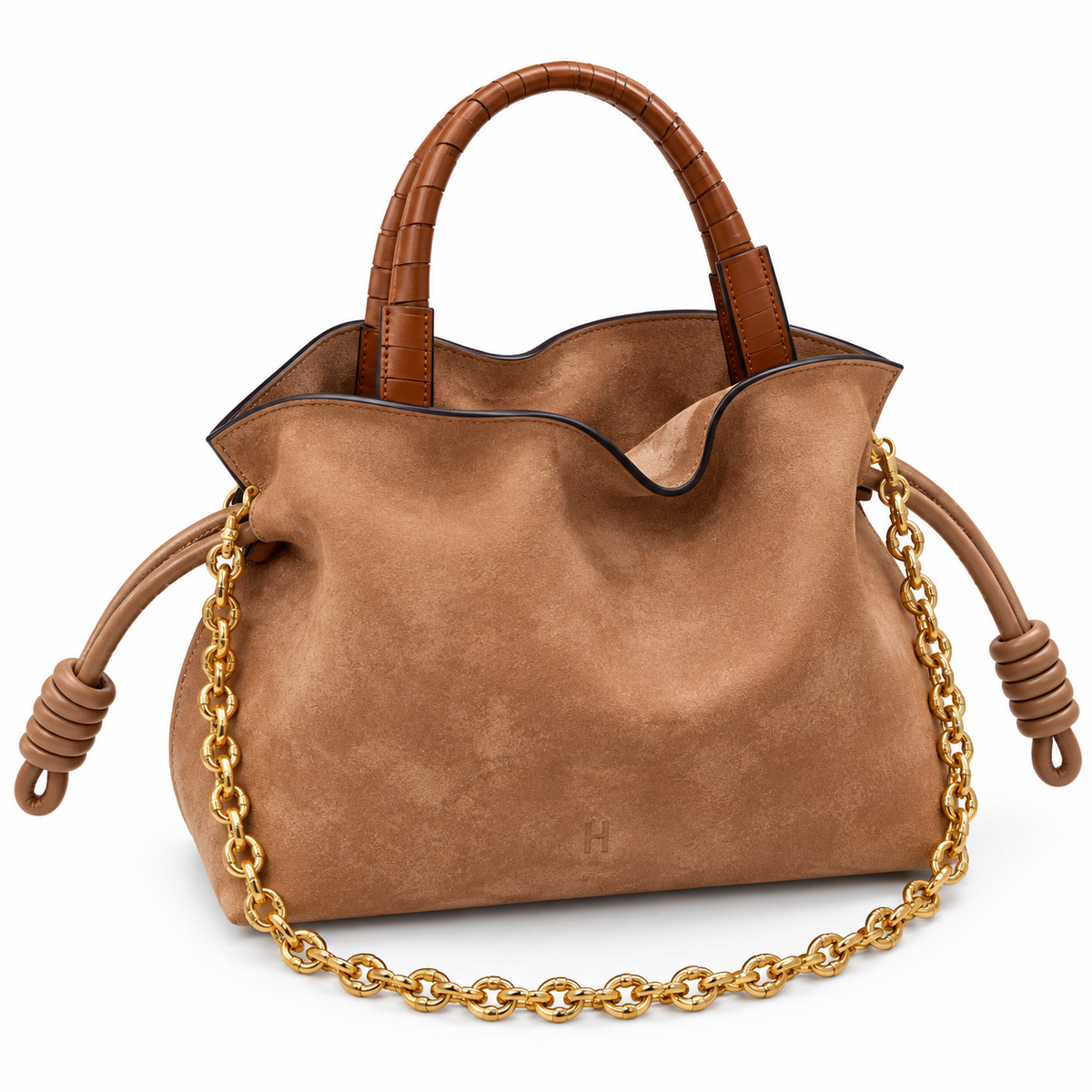 Mini Suede Flamingo Bag