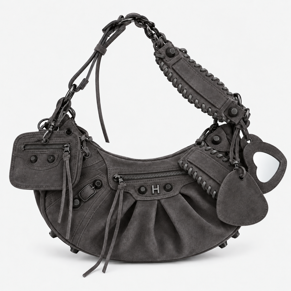 Suede Cag Moto Bag
