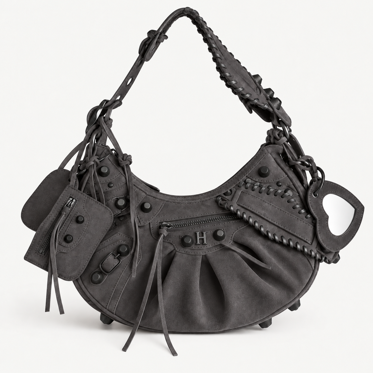 Suede Cag Moto Bag