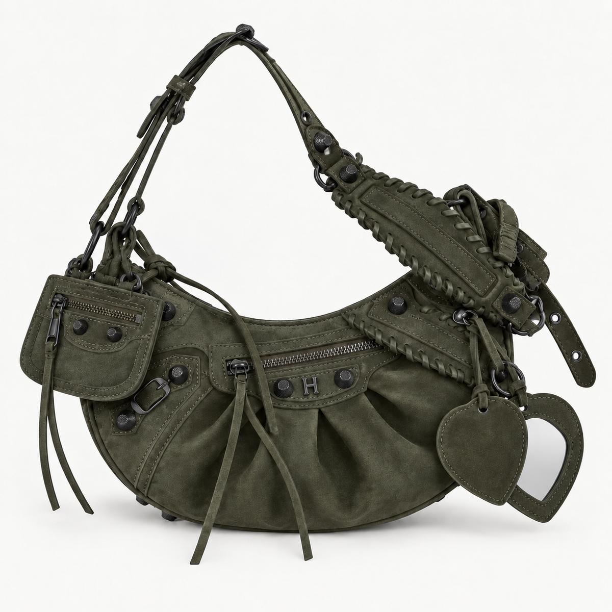 Suede Cag Moto Bag