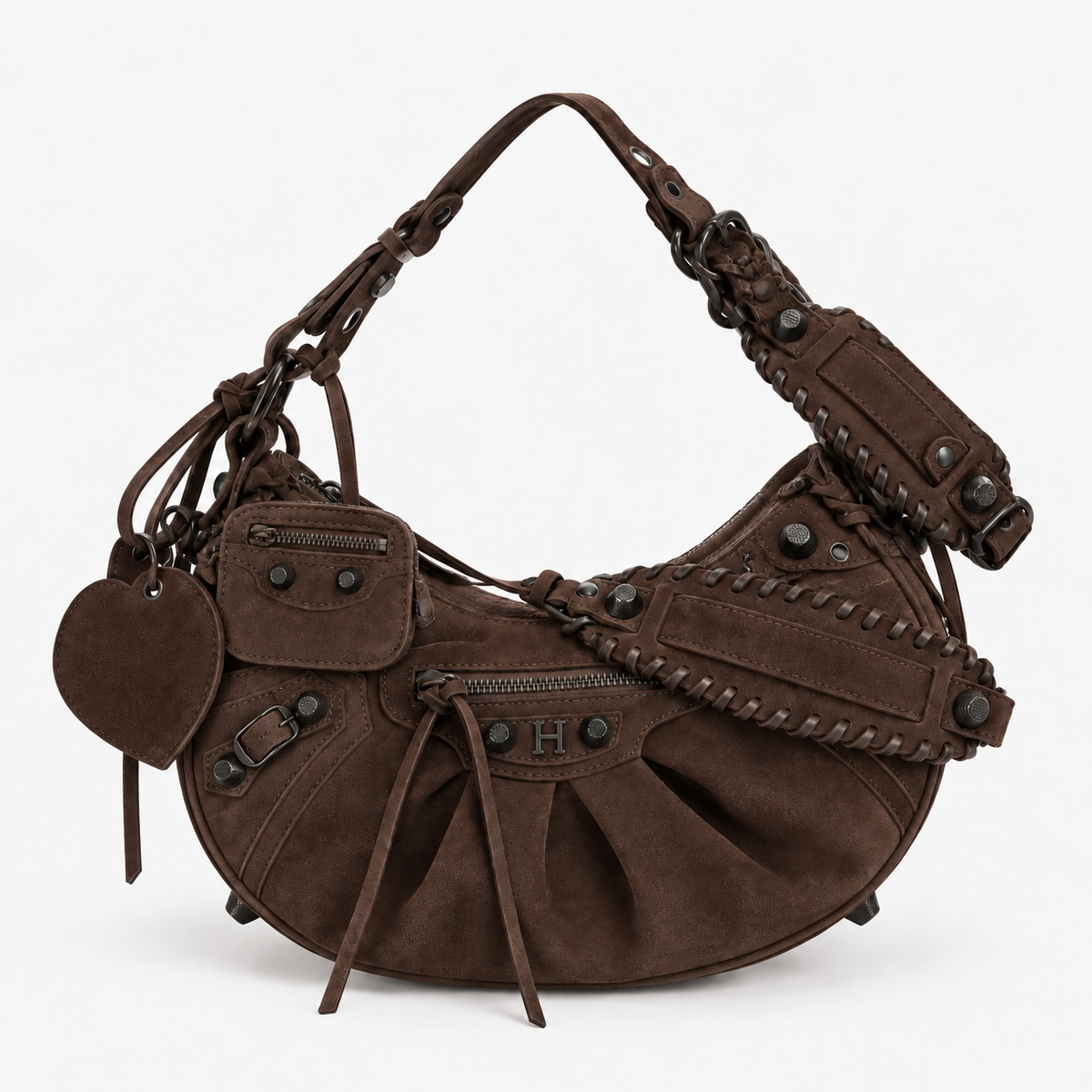 Suede Cag Moto Bag