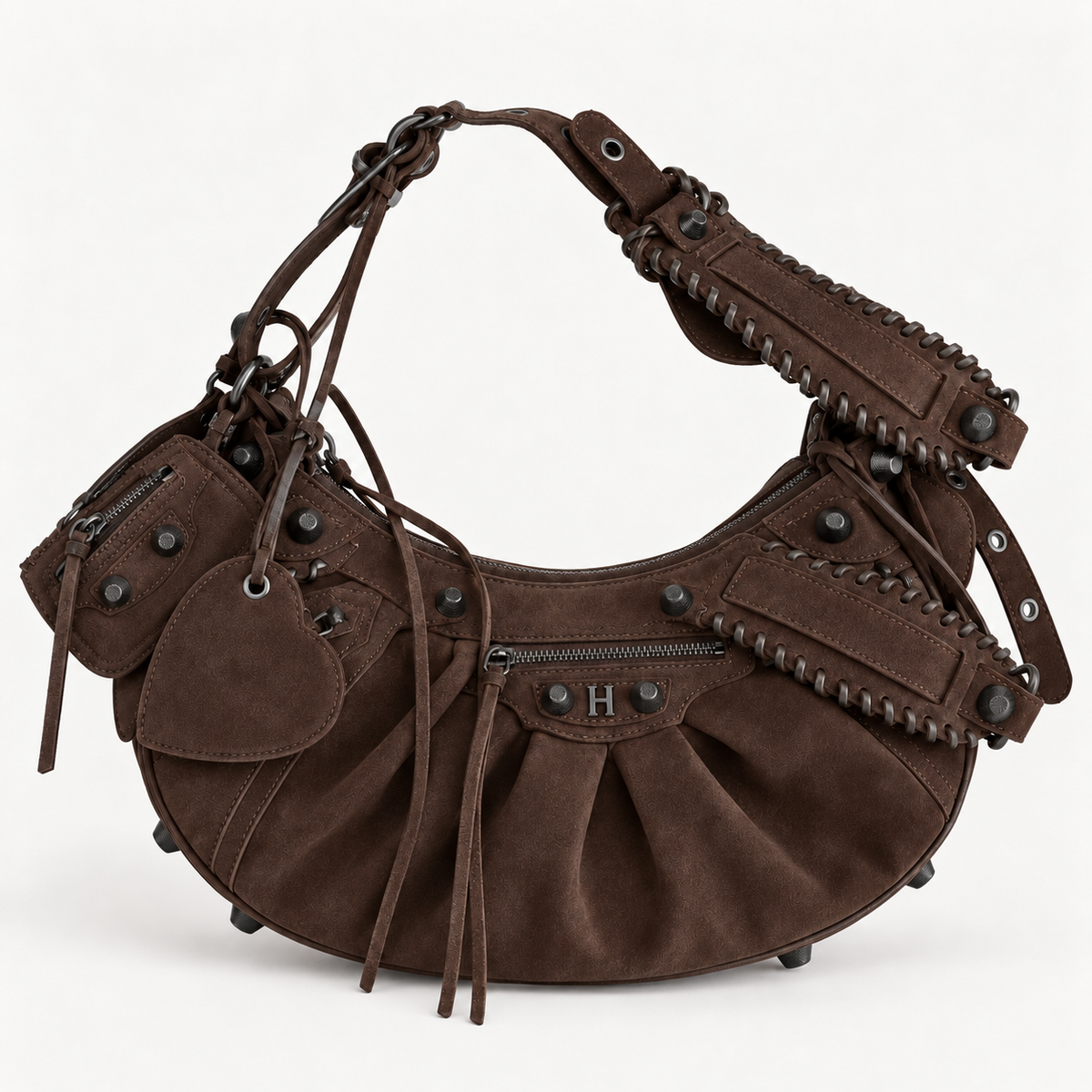 Suede Cag Moto Bag