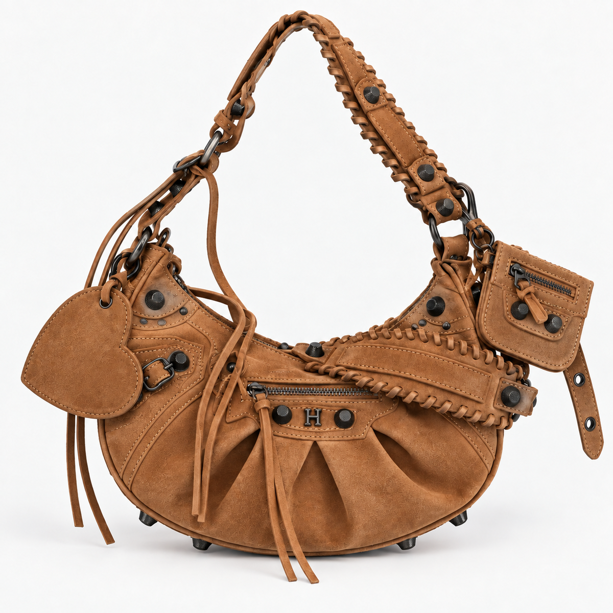 Suede Cag Moto Bag