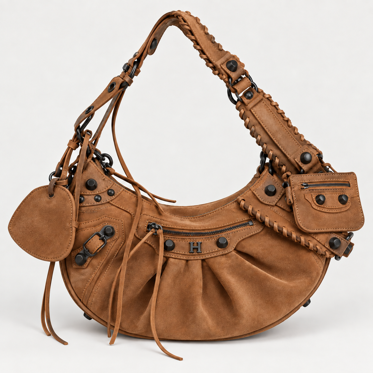 Suede Cag Moto Bag