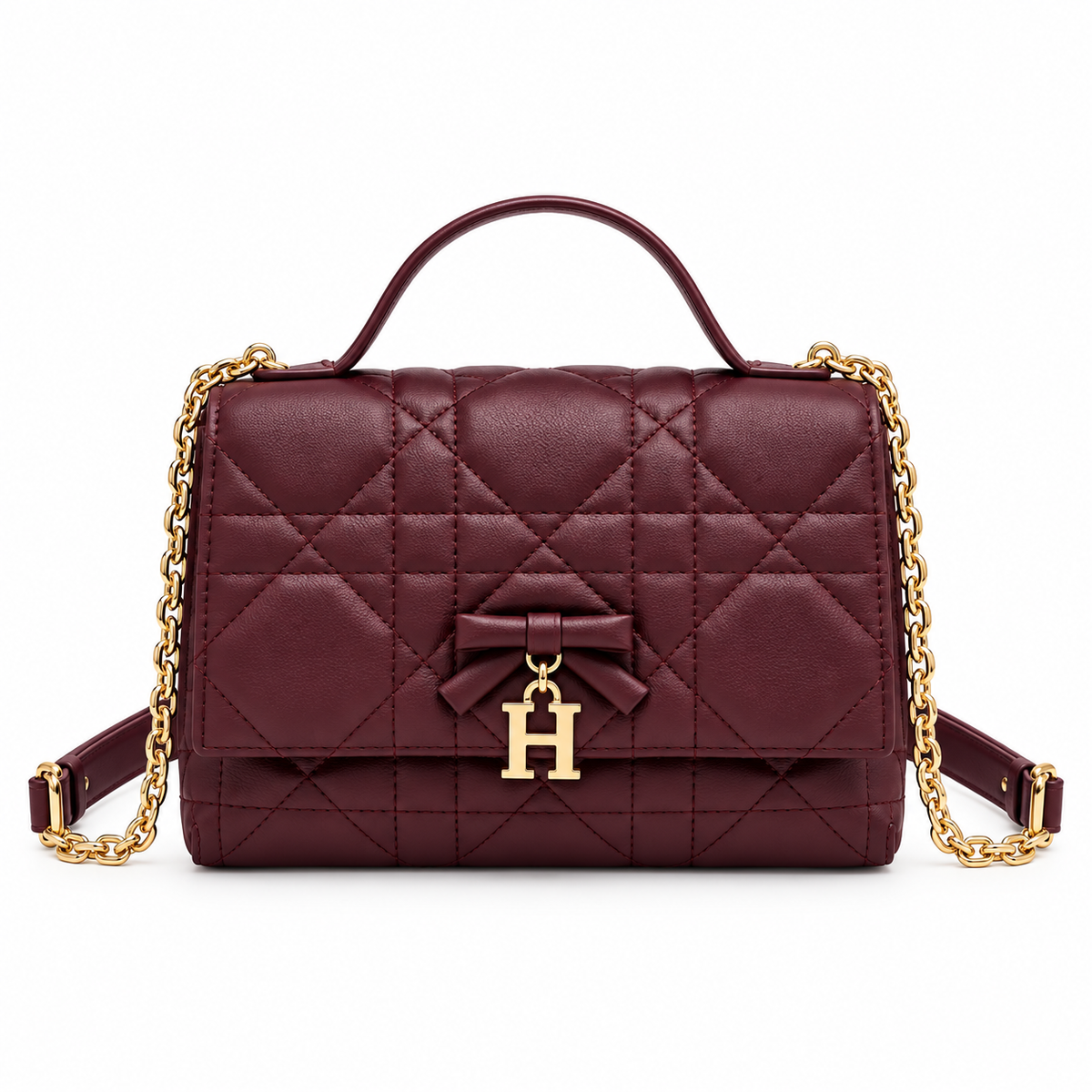 Mini Top Handle Leather Purse
