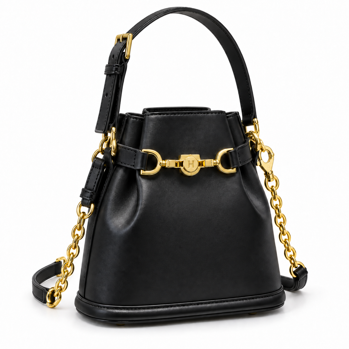 Leather Bucket Bag
