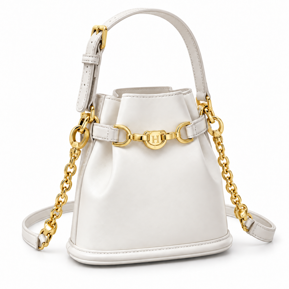 Leather Bucket Bag
