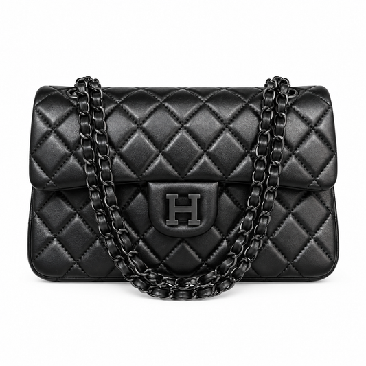 Black Hardware Handbag