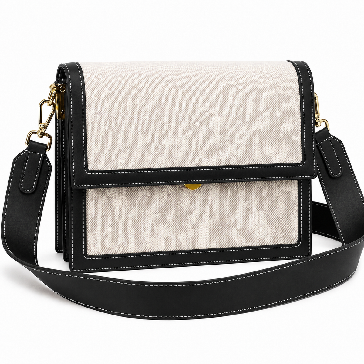 Equestrian-Style Shoulder Bag