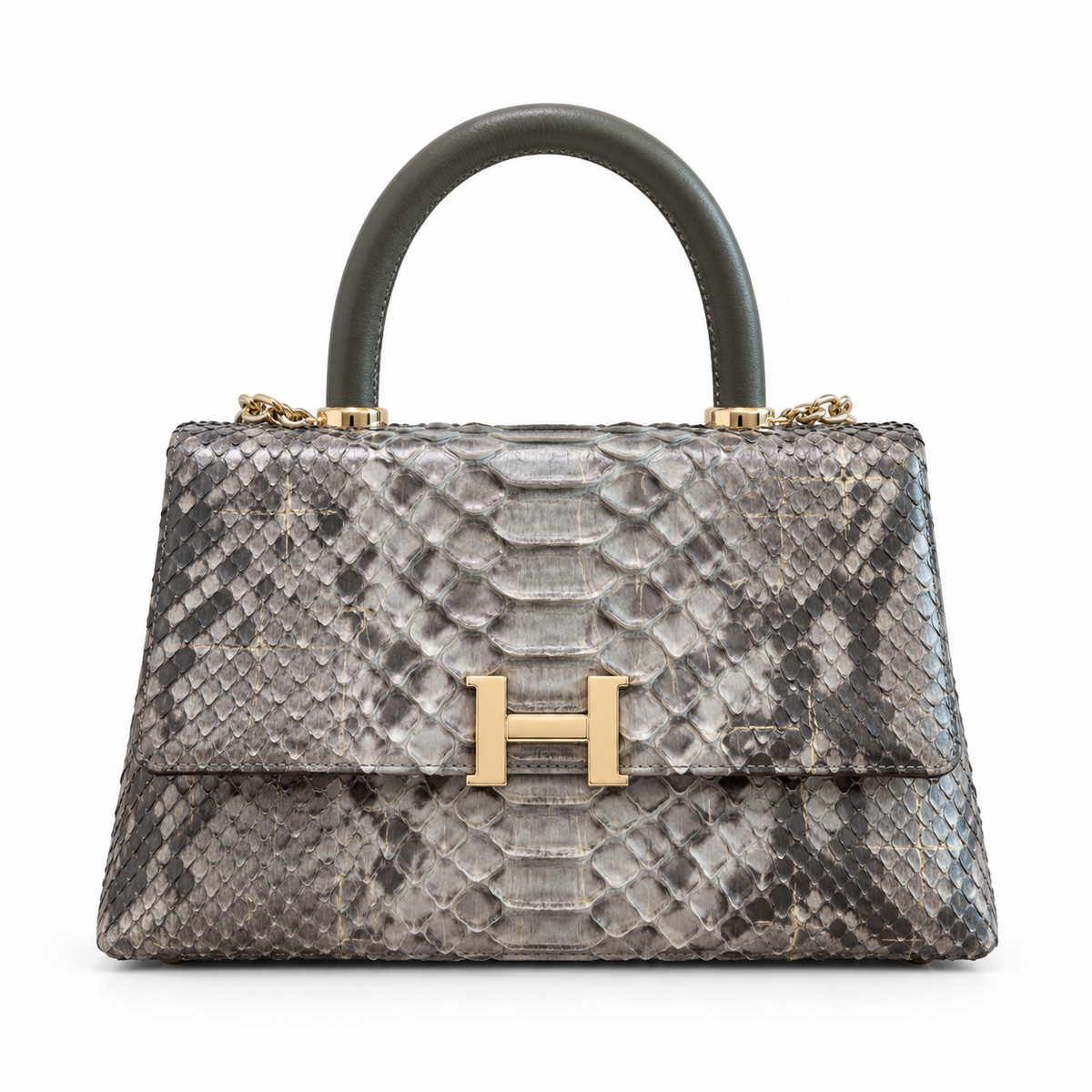 Python Top-Handle Purse
