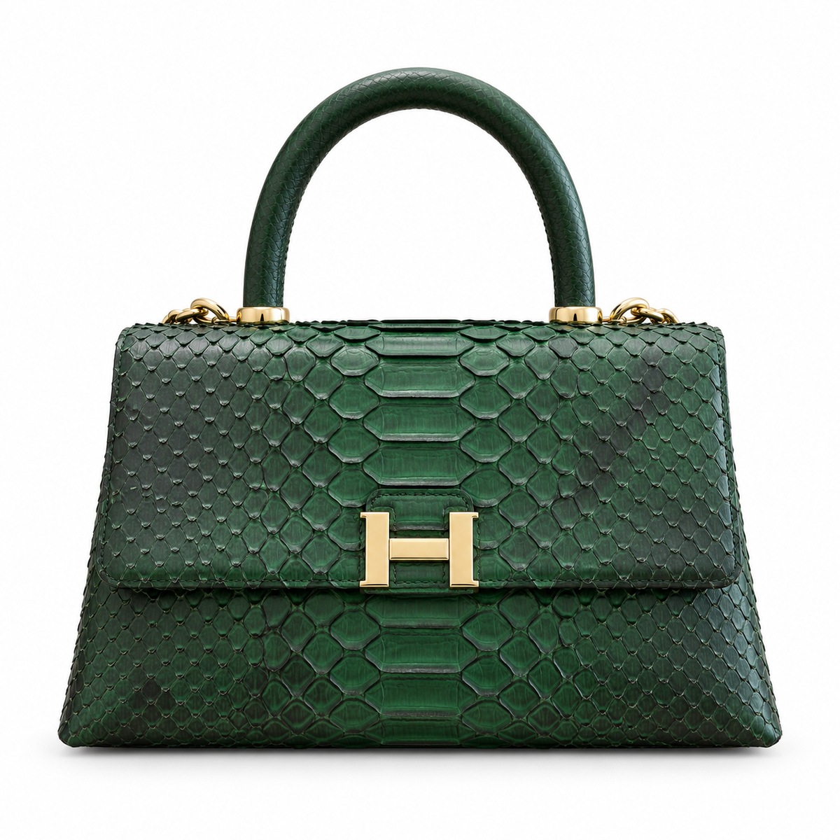Python Top-Handle Purse