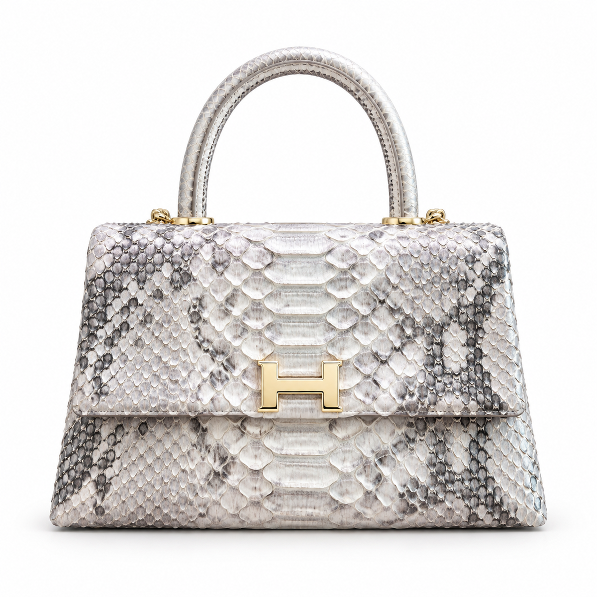Python Top-Handle Purse