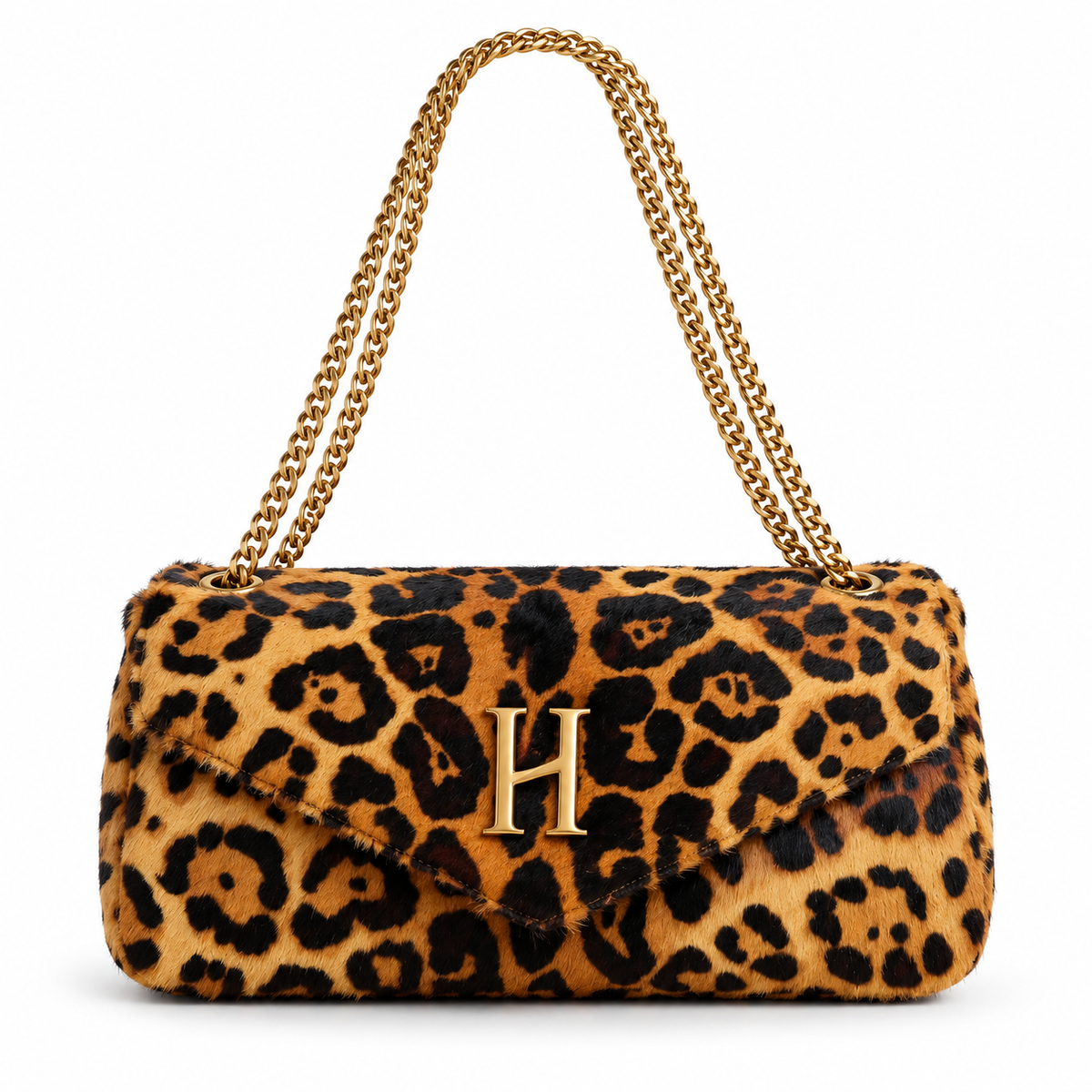 Callie Leopard Shoulder Bag