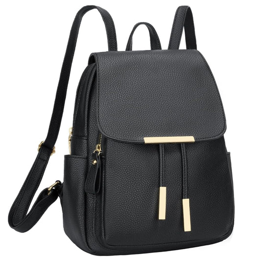 Preppy Leather Backpack