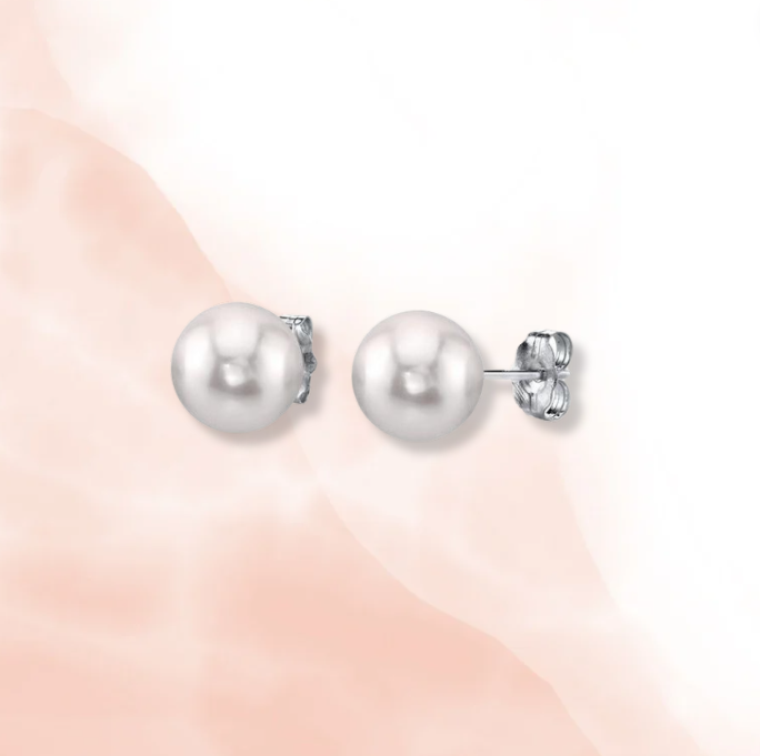 Classic 4-5mm Pearl Stud Earrings