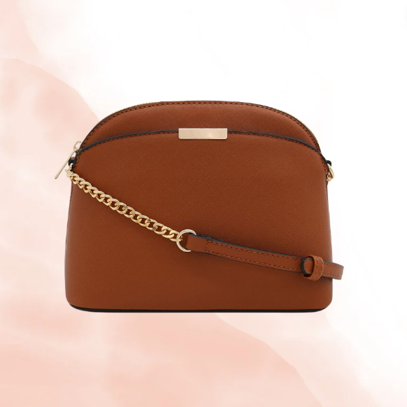 Leather Trim Shoulder Bag