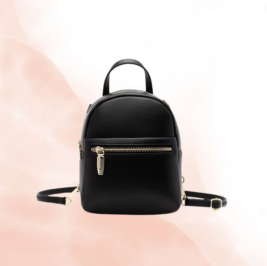 Mini Leather Trim Backpack