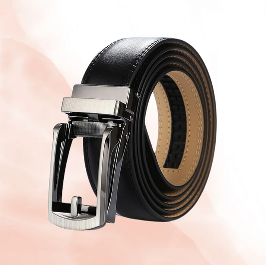 3.5cm Metal Buckle Leather Belt