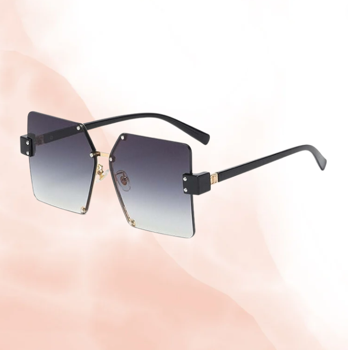 Mia Crystal Oversized Square Sunglasses