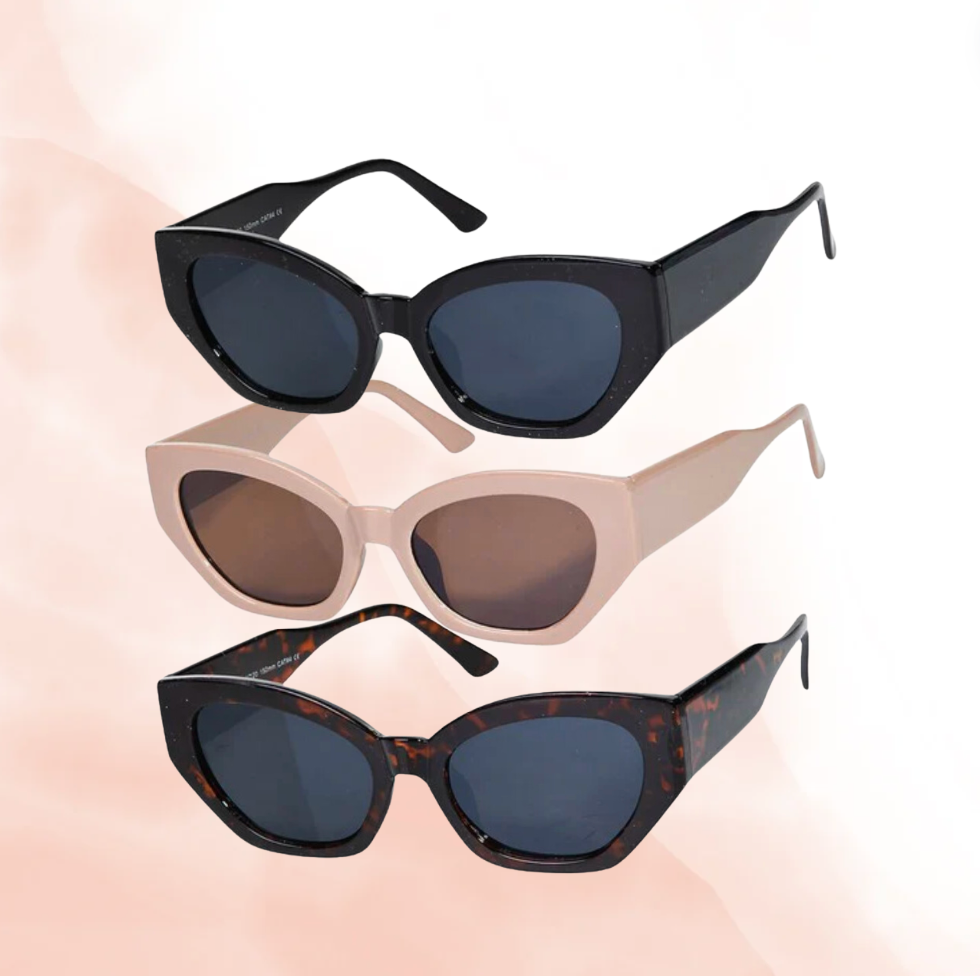 Celesta Oval Acetate Frame Sunglasses