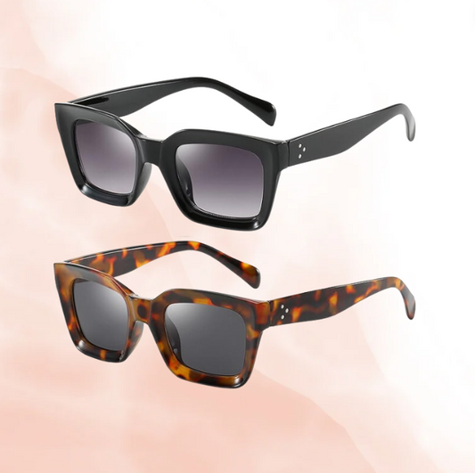 Celeste Acetate Square Cat-Eye Sunglasses