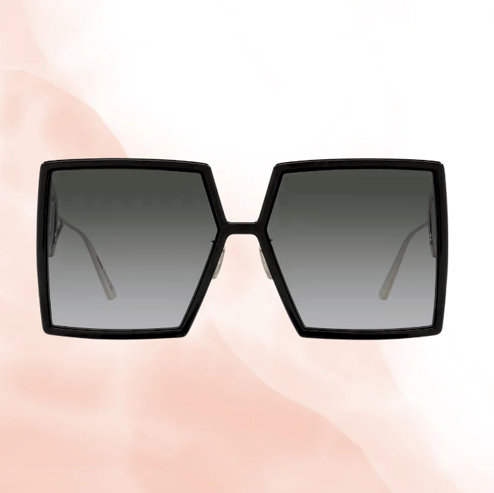 Diella Oversized Square Acetate & Metal Sunglasses