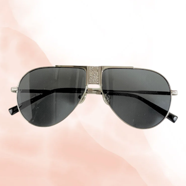 Deanna Crystal Aviator Sunglasses