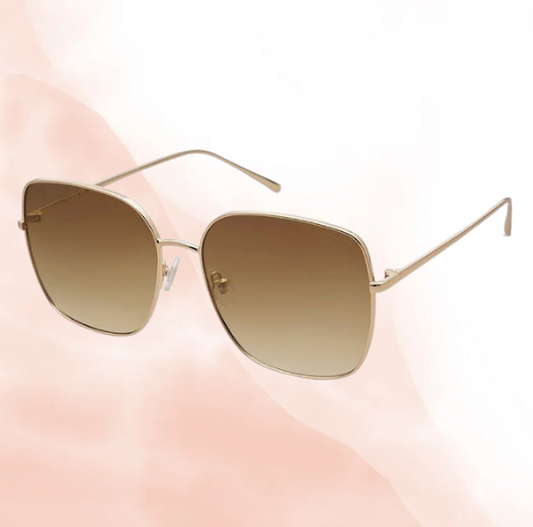 Genevieve Square Metal Sunglasses