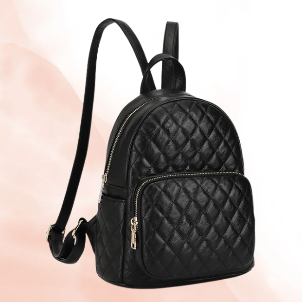 Mini Quilted Leather Backpack