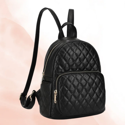 Mini Quilted Leather Backpack