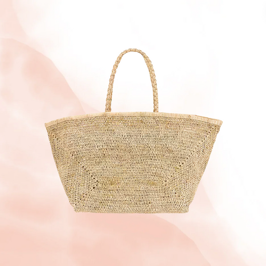 Large Raffia Tote Bag