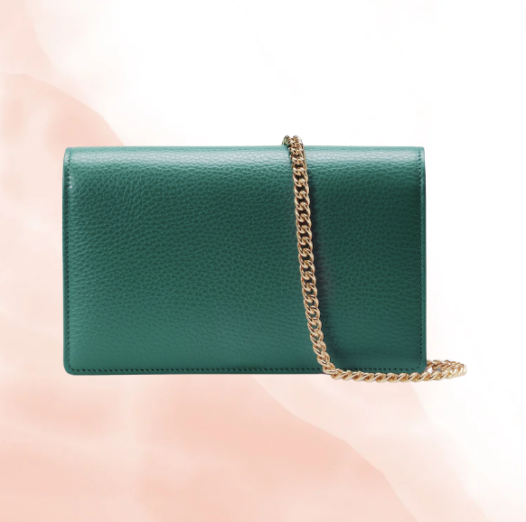 Green Leather Wallet On Chain