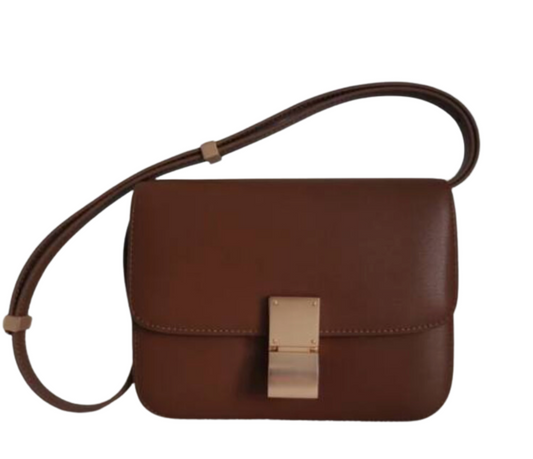 Structured Rectangle Bag with Buckle