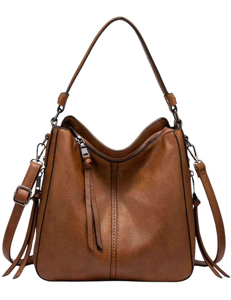 Leather Medium Hobo Bag