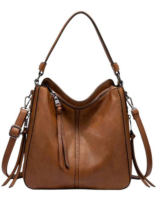 Leather Medium Hobo Bag