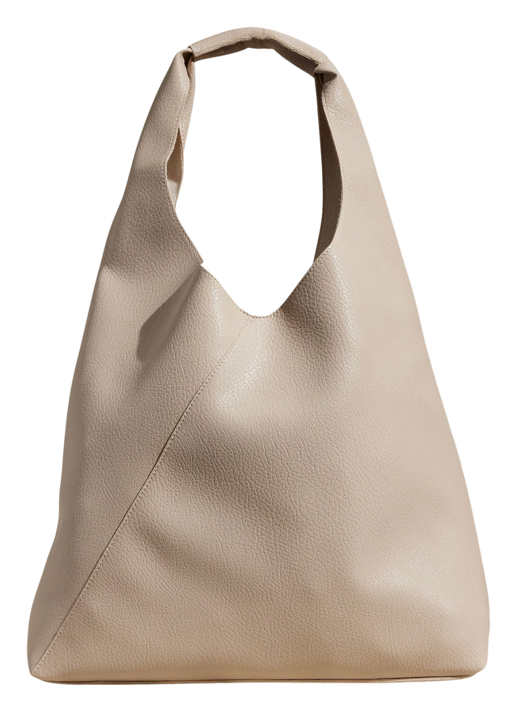 Large Soft Imprinted Leather Hobo